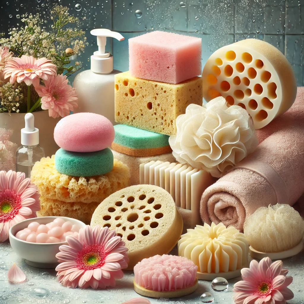 Спонжи и мочалки для лица и тела 